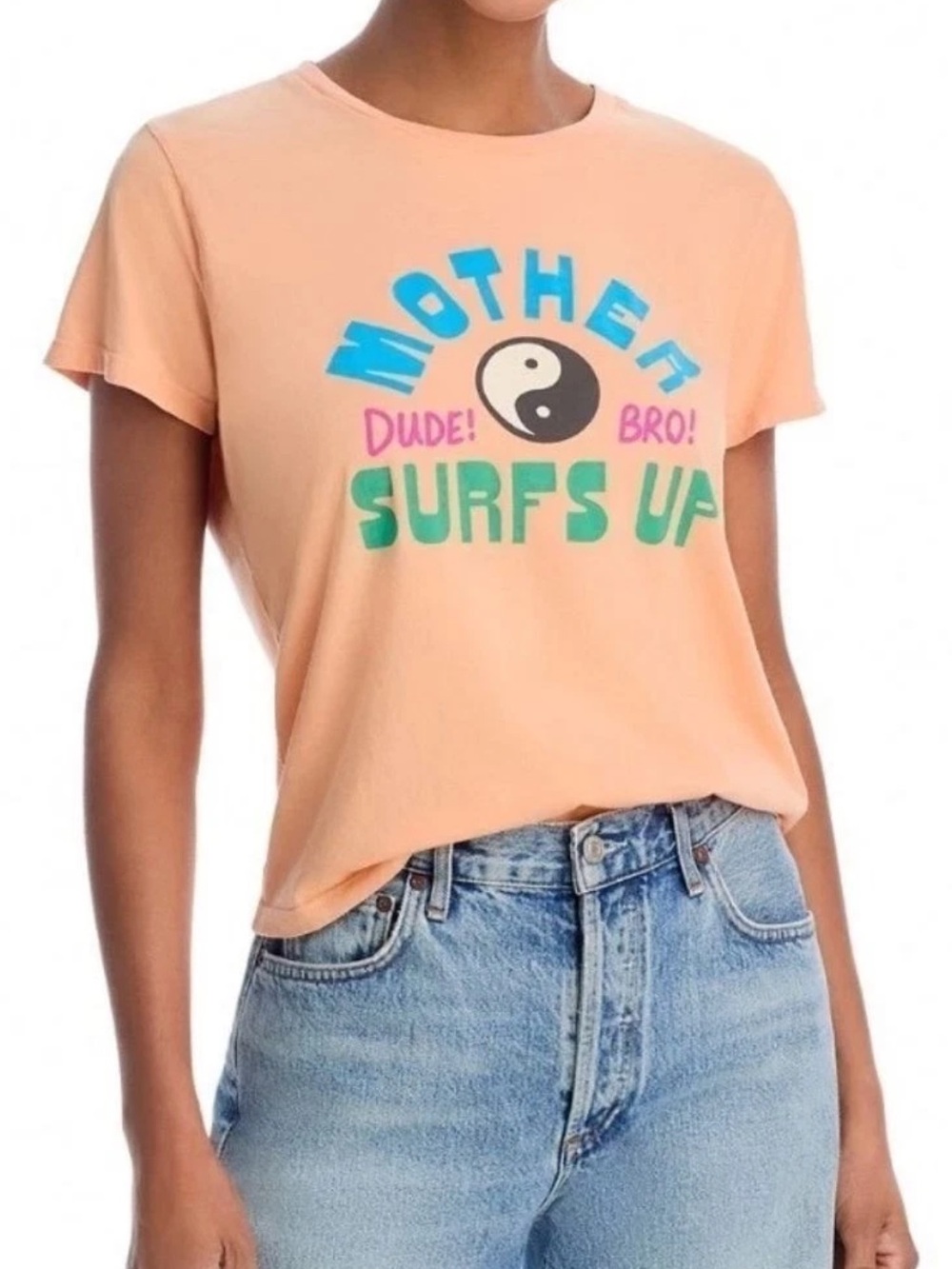 NWT Mother Surfs Up Ying Yang T-shirt